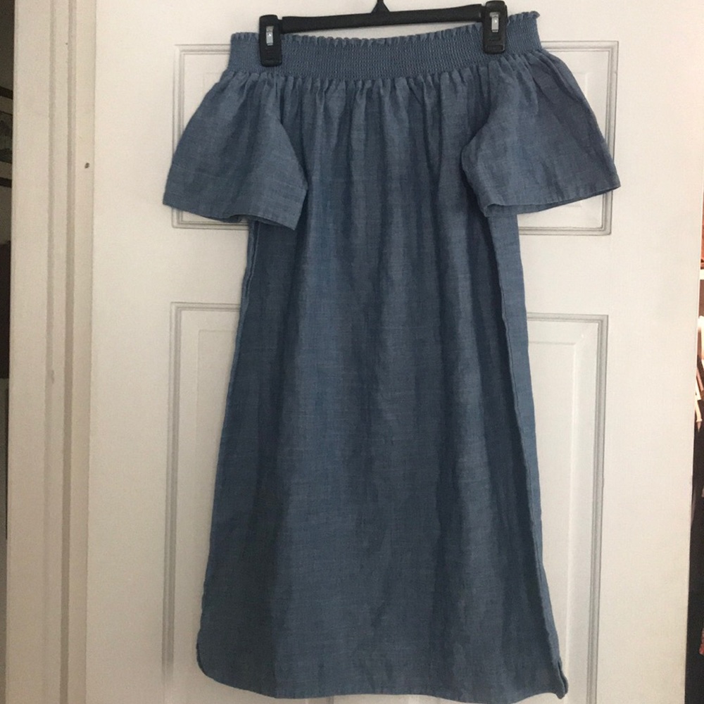 J Crew off the shoulder dress